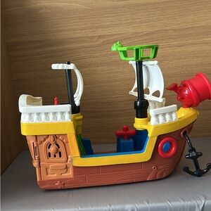 Fisher price little people Pirate Ship Toy - Multicolor Play Boat